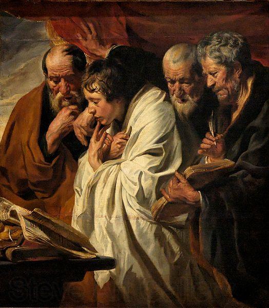 Jacob Jordaens The Four Evangelists Spain oil painting art